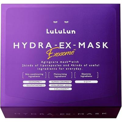 LuLuLun Hydra EX Exosome Face Mask 28 Sheets Pack Sheet Facial Beauty Moisturizing Exfoliation Lotion Anti-Aging