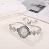 Women's Adjustable Floral Diamond-Set Wrap-Around Watch
