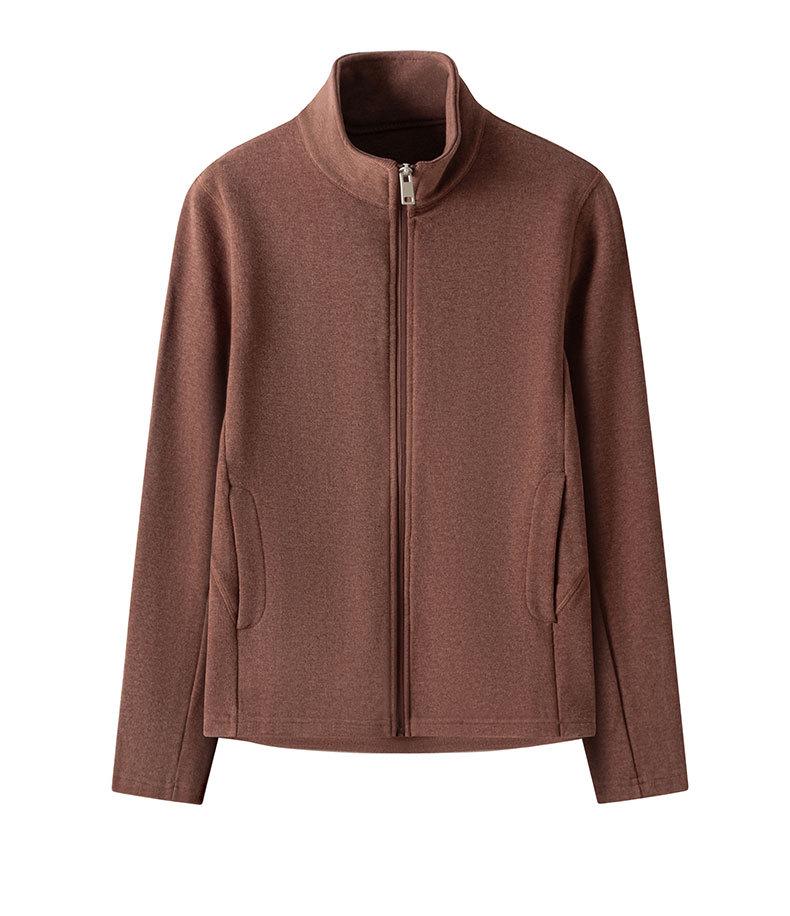 Clearance: German Fleece Velvet-Lined Stand Collar Jacket, 450g, Warm for Autumn/Winter