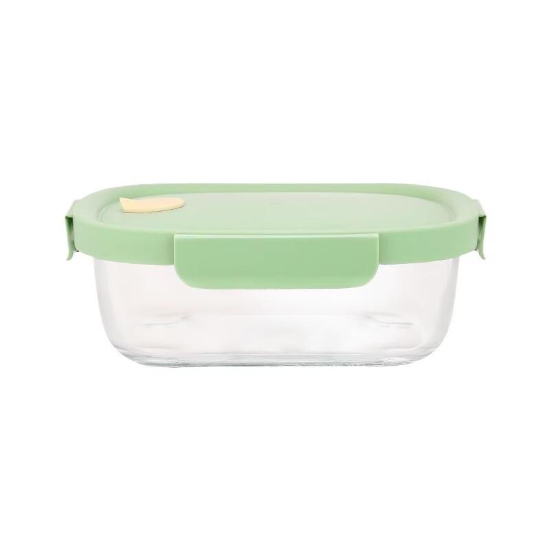 Recipiente Alimentare Oval-Geam Ru Han 760ml, Sigure pentru Cuptor cu Microunde și Congelator, Pachet de 2