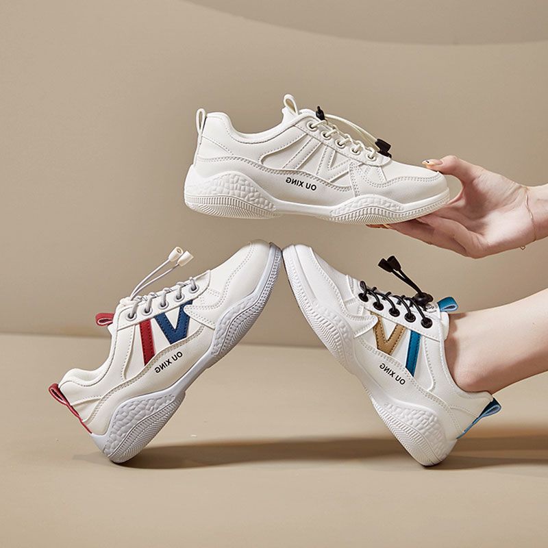 Little white shoes women's 2025 new spring women's shoes versatile students do not tie shoelaces lace-free casual sports shoes