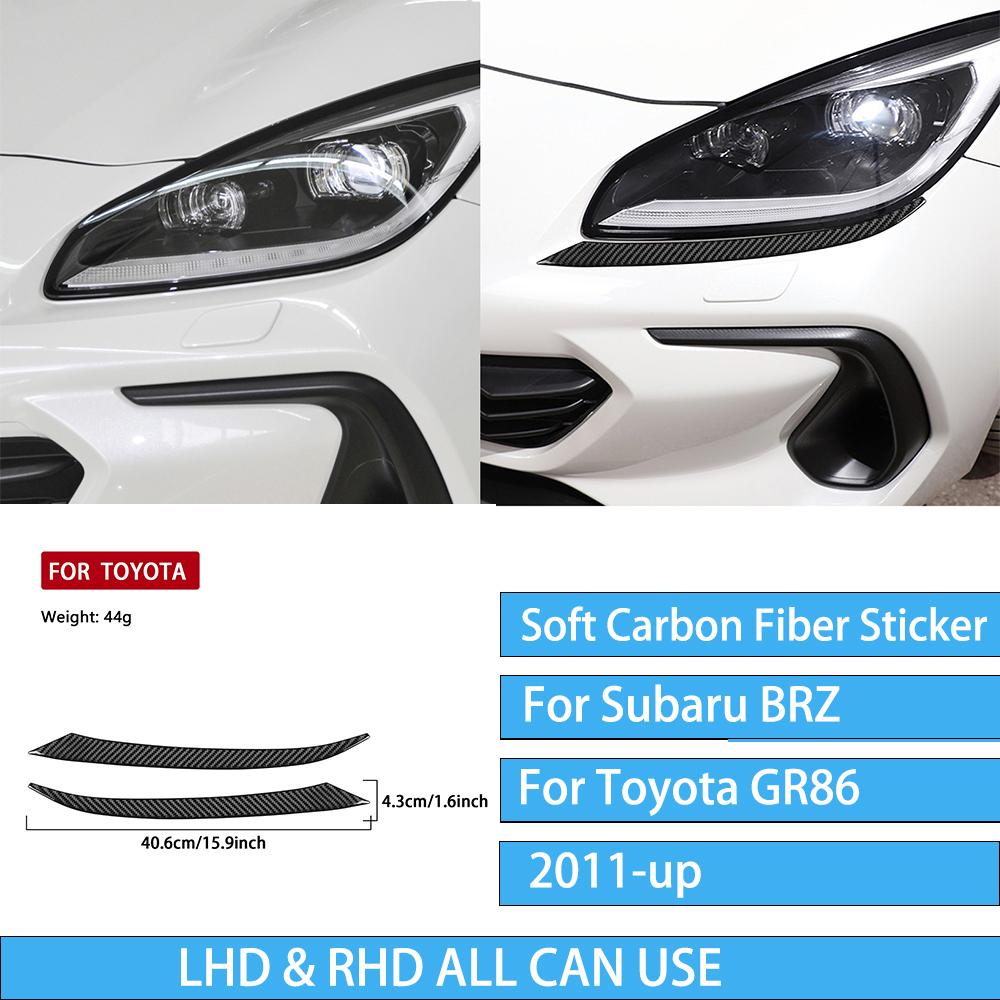 For Subaru BRZ/ For Toyota GR86 -up Carbon Fiber Decal Car Center Console Shift Panel Interior Decorative Stickers