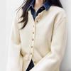 French Luxury Round Neck Knit Cardigan for Women - 2025 Spring/Autumn Stylish Soft Versatile Sweater Outerwear.