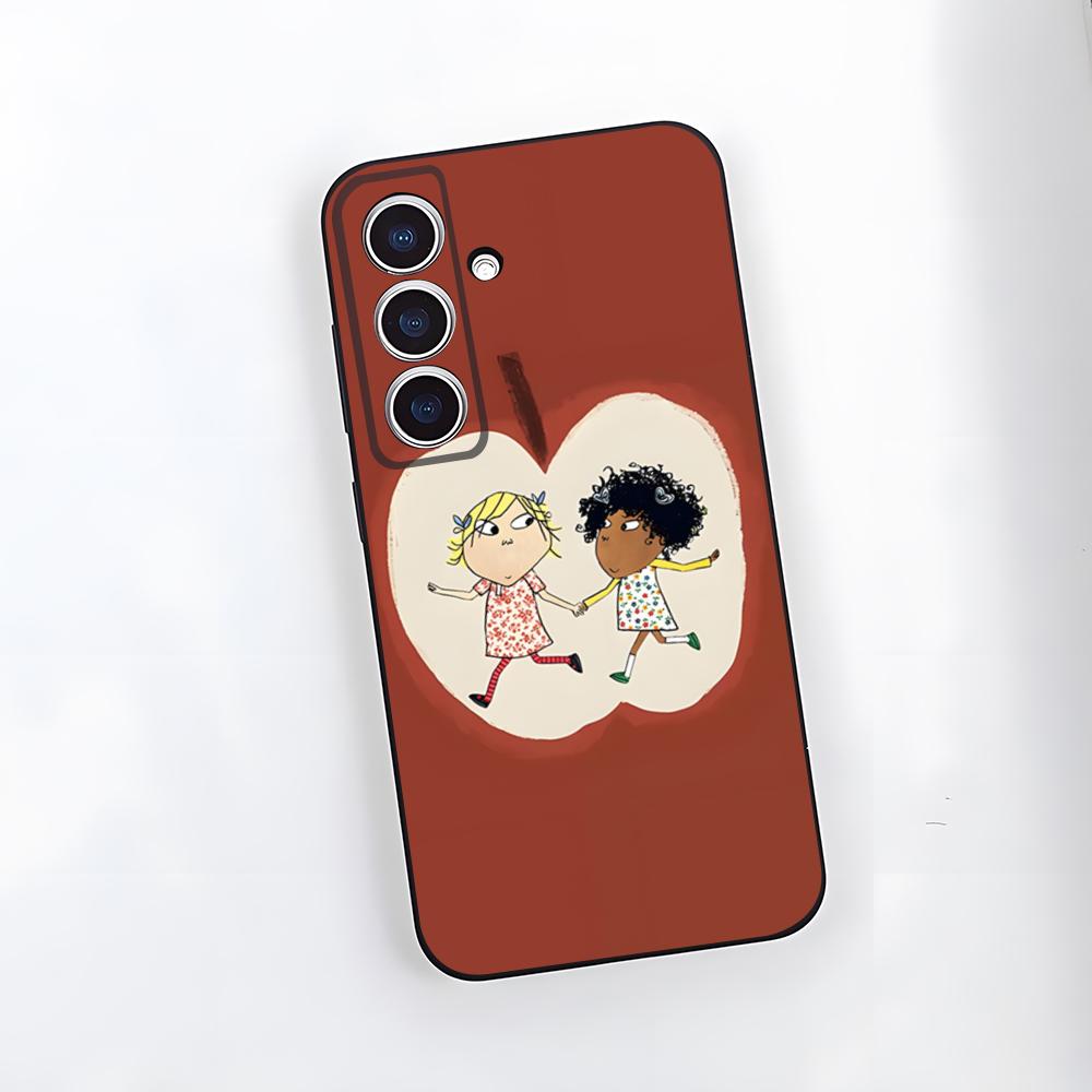 

Charlie And Lola Anime Phone Case For Samsung S26 S25 Plus S20 S20 Plus S22 Ultra S23 FE S21 Plus S21 Ultra Soft Cover Samsung S22
