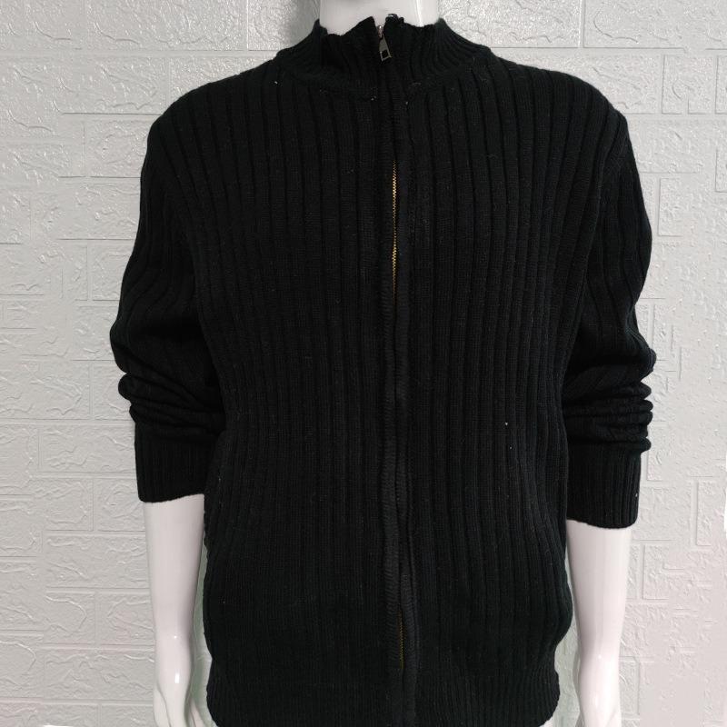 Men's Sweater 2025 Fall/Winter Men's Knitted Top Jacket Slim-fit High-neck Long-sleeved Cardigan