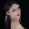 Retro Face Chain Luxury Veil Mask Bohemian Style Tassel Mask  for Women