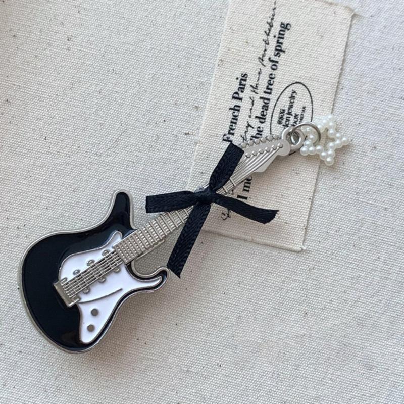 Sweet Bowknot Hair Clip Stylish Guitar Hairpin Fashionable Hair Barrette Delicate Hair Jewelry Hair Adornments for Women