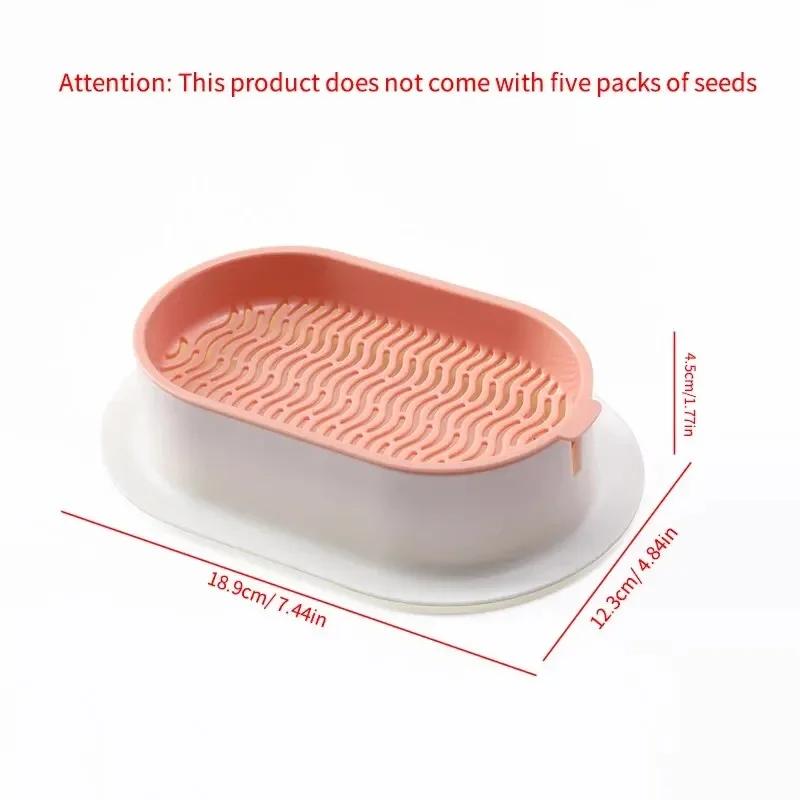 Nová miska na pěstování klíčků pro kočky pro domácí mazlíčky Hydroponická rostlina Klíčení kočičí trávy Trávení Startovací miska Skleník