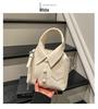 Women's Korean Style Casual Shirt with Solid Color and Single Shoulder Crossbody Handbag – 2025 Fashion Trend