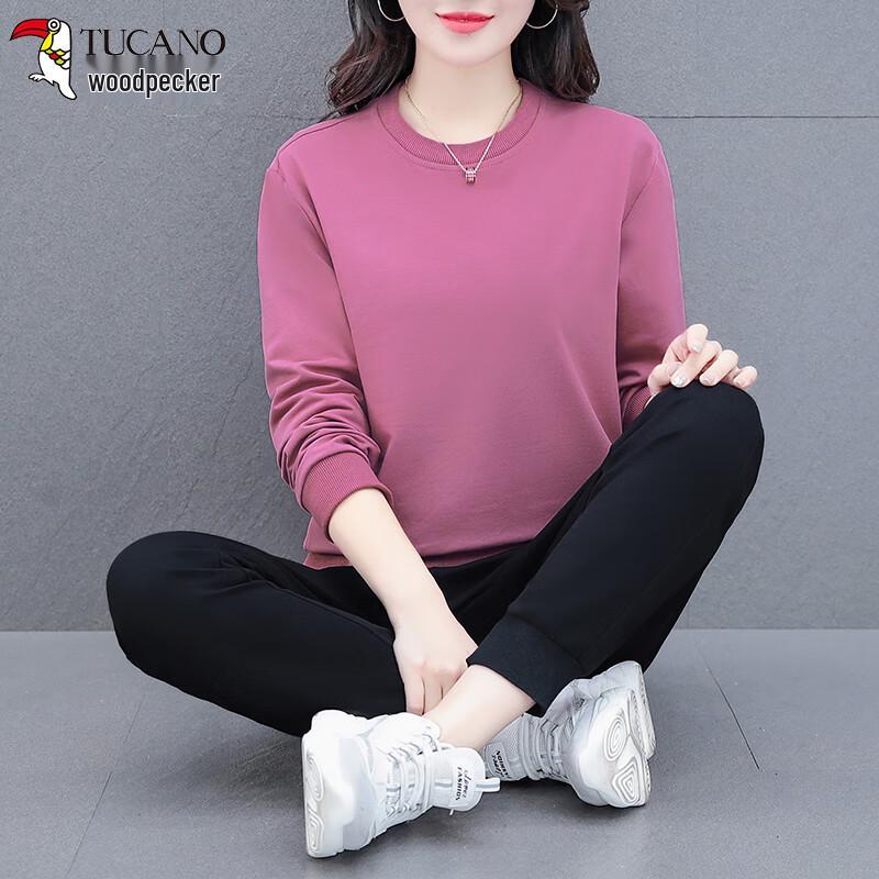 

Woodpecker Women s Loose Fit Sweatshirt & Track Pants Set XL