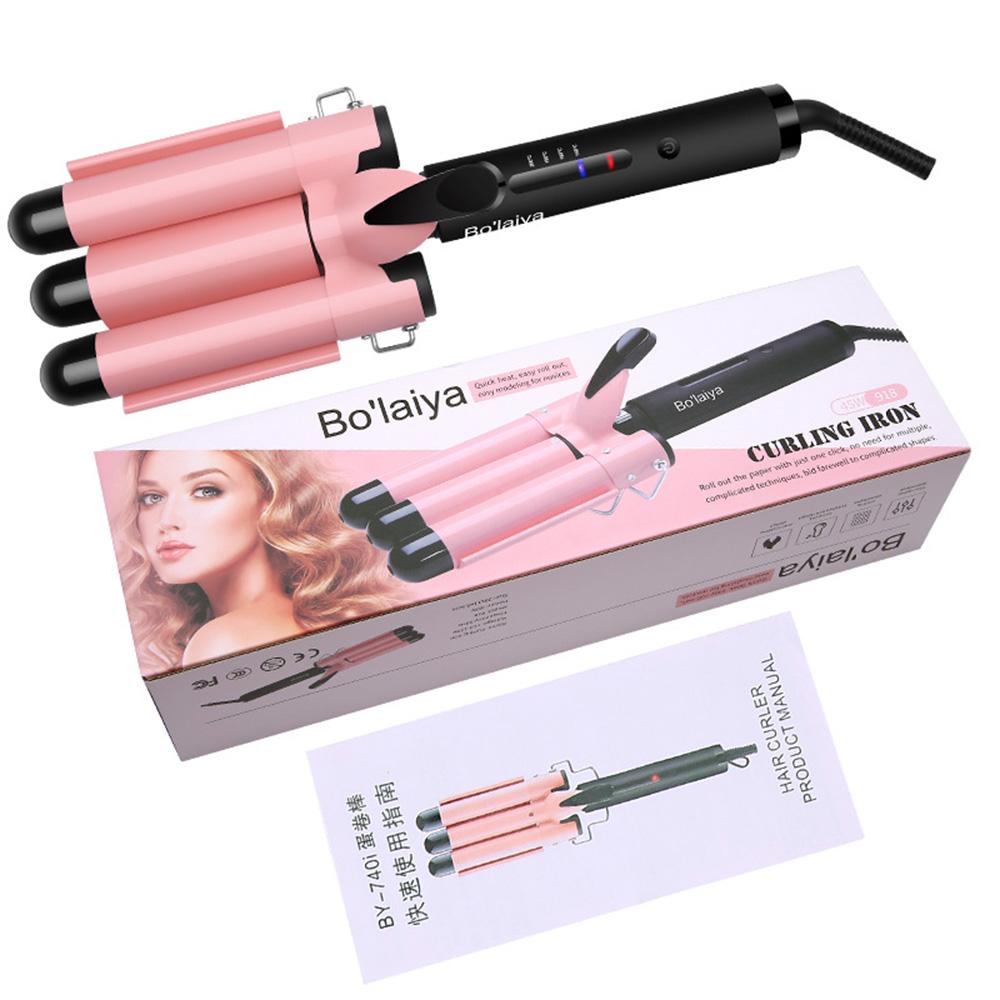 2022 New Wand Curling Iron Hair Curler Triple Barrels Ceramic Hair Curling Iron Professional Hair Waver Tongs Styler Tools