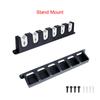 Wall Mounted Fishing Rod Holder Lightweight Simple Installation Vertical 6-rod Rack Organizer With Screws