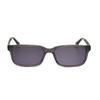 Herren S Graue Rechteckige Sonnenbrille hekS1266