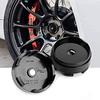 Rhinotuning DIY Wheel Center Caps, Set of 4 (Black, 66.5mm Outer Diameter / 63mm Inner Diameter)