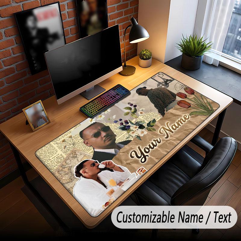 Custom Name Extended Mouse Pad,Apache 207 Gaming Desk Mat For Home Office Desktop Decor