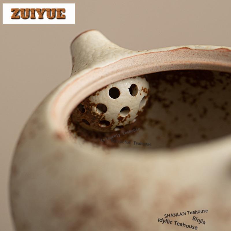 250ml Coarse Pottery Xishi Teapot Vintage Tea Infuser Pot Household Tea Maker Kettle With Filter Puer Tea Services Collection