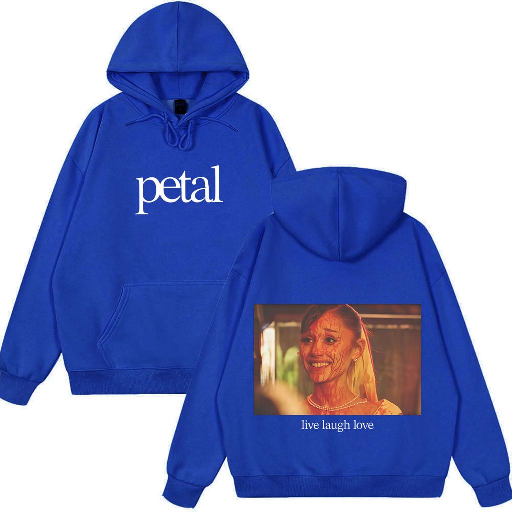 Ariana Grande Petal Live Laugh Love Graphics Hoodie Unisex Fashion Clothing Sweatshirt Winter Loose Casual Pullover Fan Gifts