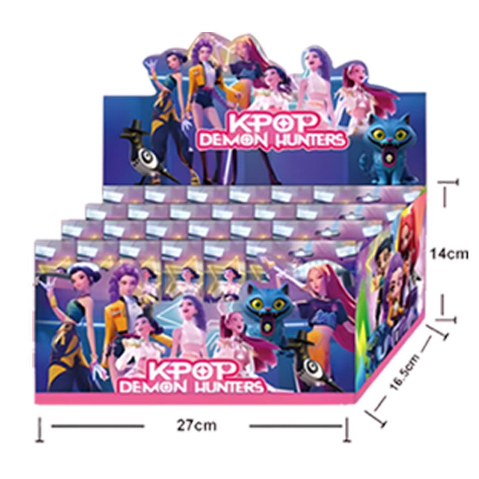 12pc blind box kpop Dem on Hunter Kawaii Girl Group Collectible Figures Plush Bag Toy Rumi Mira Zoey Jinu 2-4.5 Inch for Party