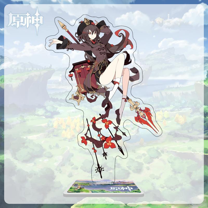 16cm Height  Acrylic Large Stand-up Display Featuring Characters From Mondstadt, Liyue, and Inazuma In Genshin Impact