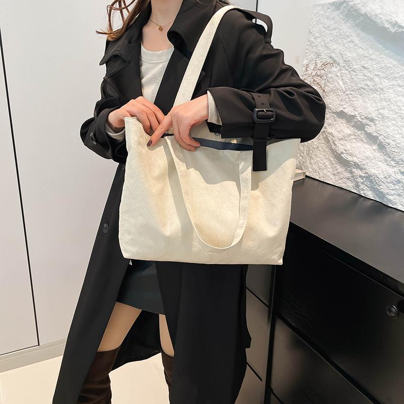 Yogodlns Матовая винтажная женская сумка Большая вместительная сумка через плечо — фото 8