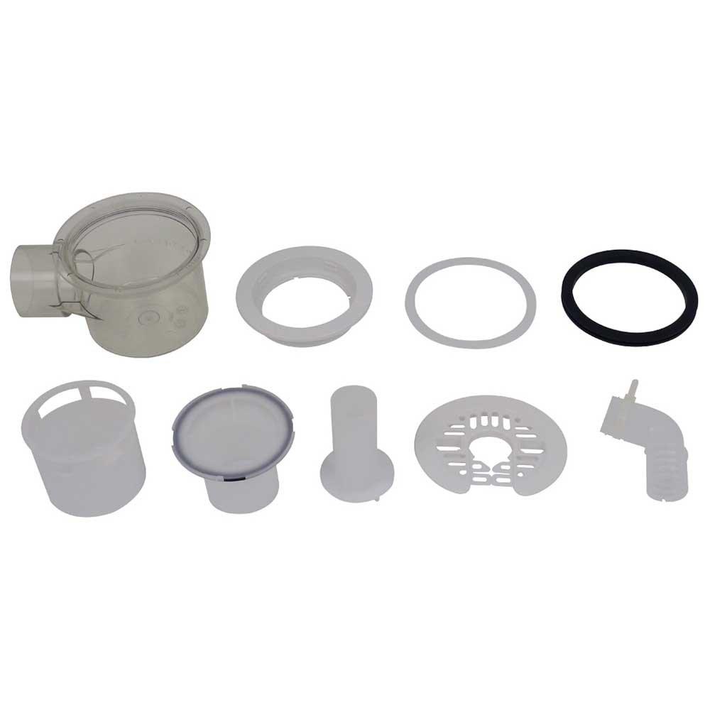 Kakudai poziomy pułapka na pralkę w kolorze białym 426-144-W