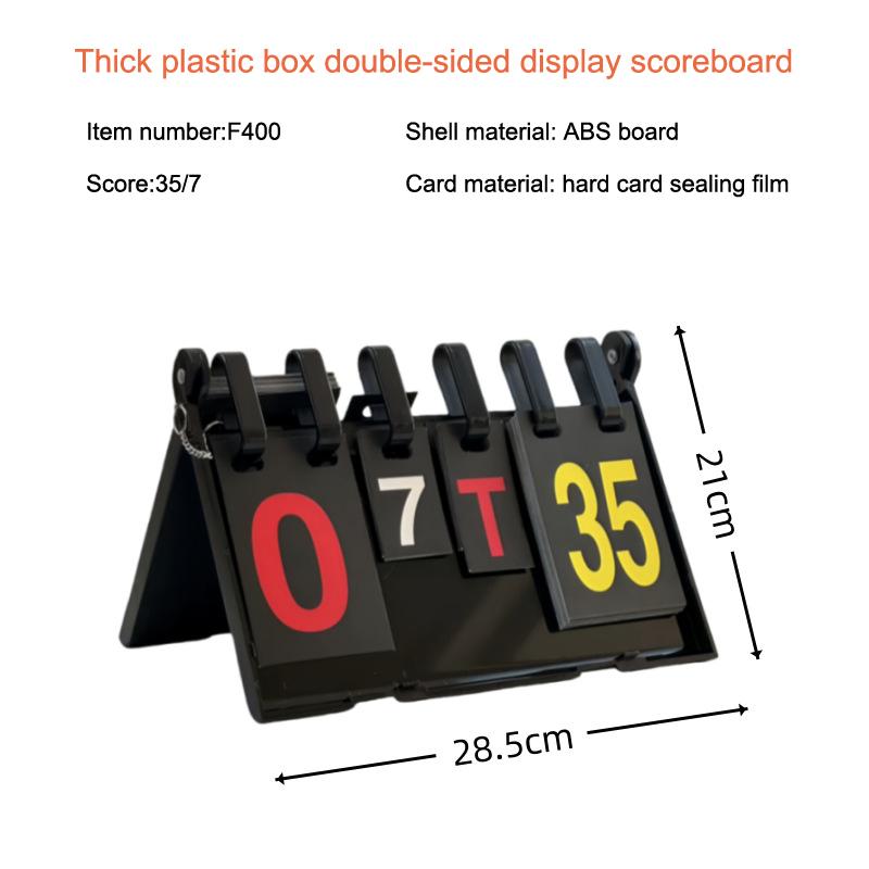 Table Scoreboard Flip Score Keeper Player Scorebook Scoreboard Flipper For Games Football Volleyball Competition Outdoor Sports