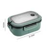 Double-layer Lunch Box Bag Portable Compartment Fruit Food Box Microwave Lunch Box With Fork Spoon Picnic Fresh Insulated Bag