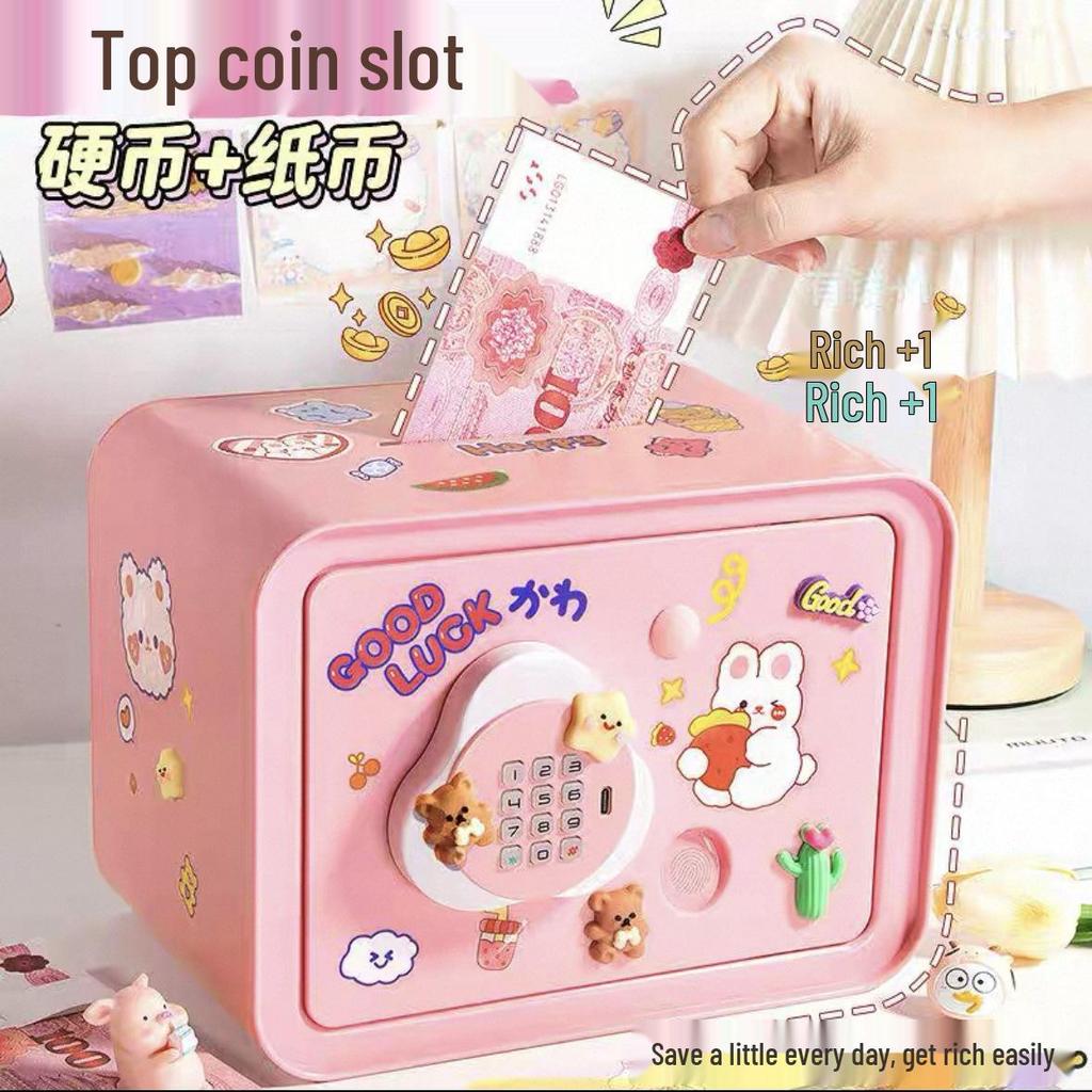 Children's Piggy Bank Cabinet 2026: Large Capacity, Password-Protected Savings Box for Girls