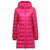 Down Jacket Ladies Coats Long Autumn Winter Hat Detachable Light Down Jacket Women Hooded Outerwear Female Warm Coat