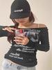 Women's American Spicy Girl Long Sleeve T-shirt - Spring/Autumn 2026 Fashion, Slimming Base Layer, Flattering Top