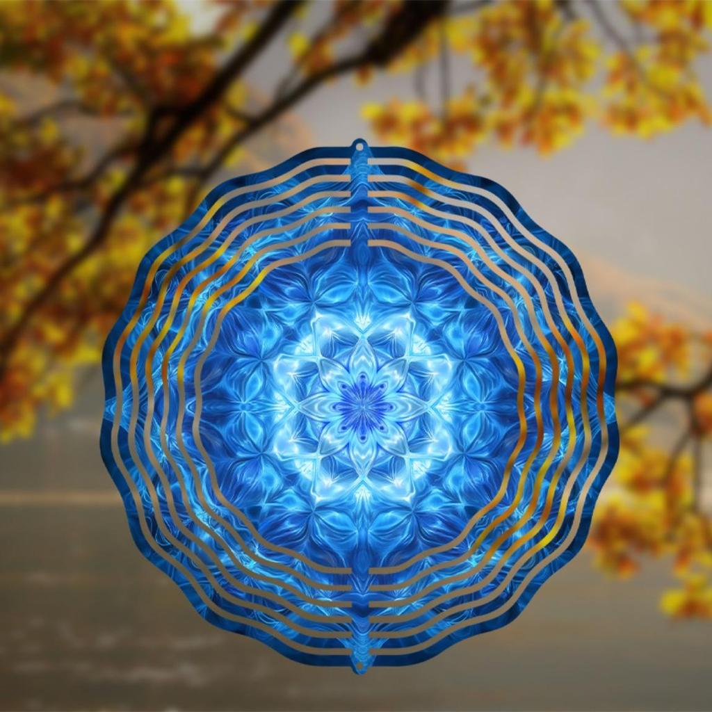 Wind Powered 2D Spinner Sculpture for Garden No Electricity Needed Weatherproof Outdoor Wind Chime Decor for Yard Patio Balcony
