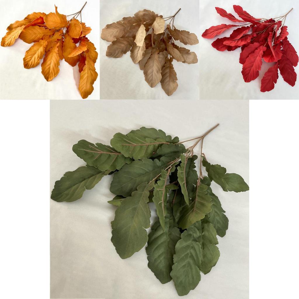 Realistic Flocking Cloth Faux Foliage Bouquet For Home Decor Wedding Photography Props