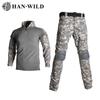 Traje de Treino Han Frog Masculino F Manga Longa Camuflado Com Equipamento de Proteção