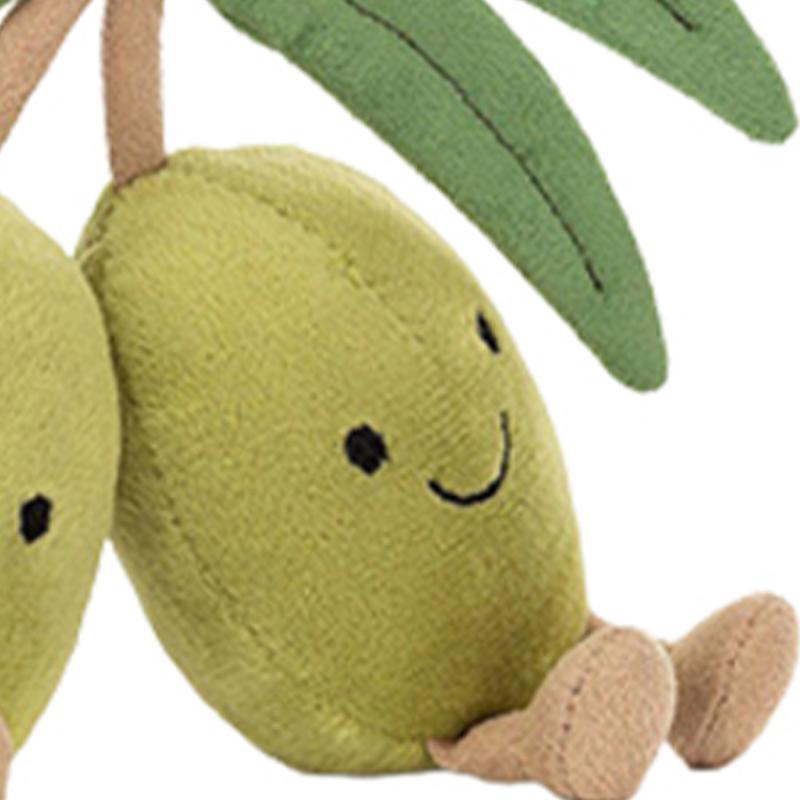 JELLYCAT Gourmet Collection Fruit Olive Companion Doll Plush Doll 11cm Tall