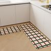 Kitchen Floor Mat PVC Leather Striped Carpet Anti-slip Oil-proof Waterproof Rug Long Strip Decorative Mats Alfombra De Cocina
