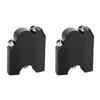 Set of 2 Handlebar Riser Mount Clamps - Aluminum Alloy Replacement for Yamaha XT1200Z Super Tenere 2010-2014 (Black)