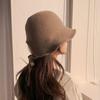 Bonnet Bucket Hat Wool Knit Wire Bucket Hat 5 Colors