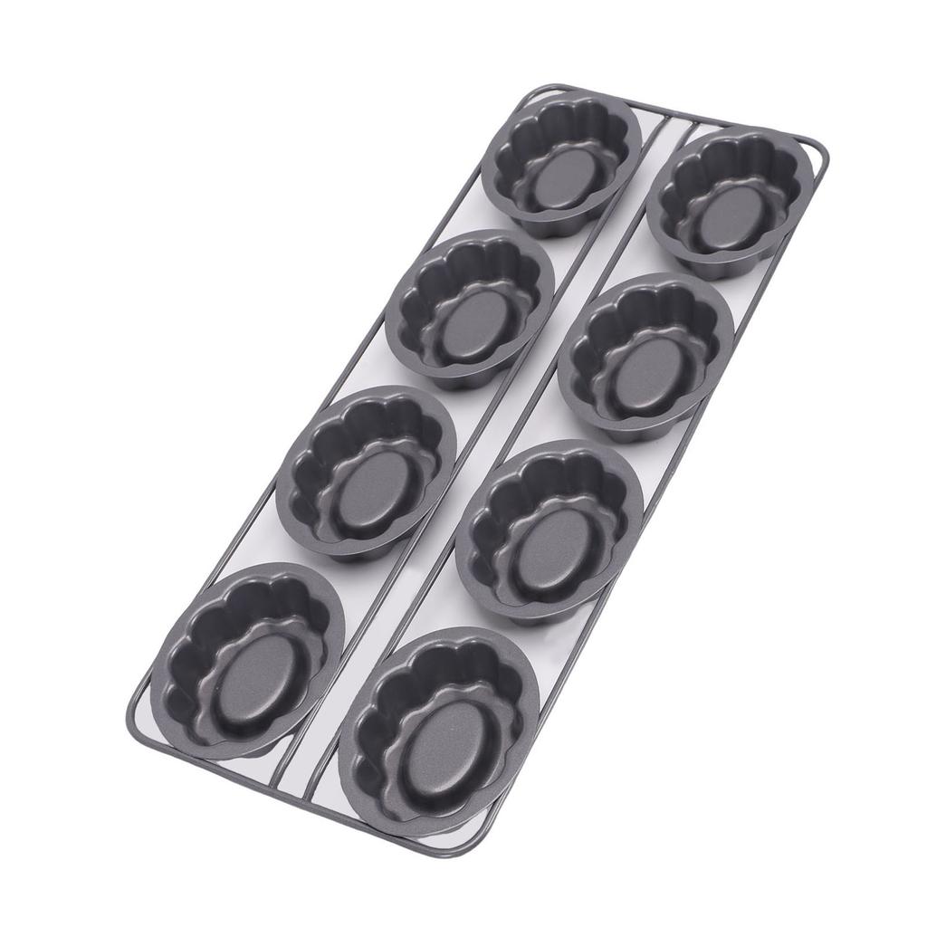 Fluted Cake Pan Cloud Shaped Carbon Steel Nonstick Flan Mold Pan for Chocolate Dessert Home Kitchen