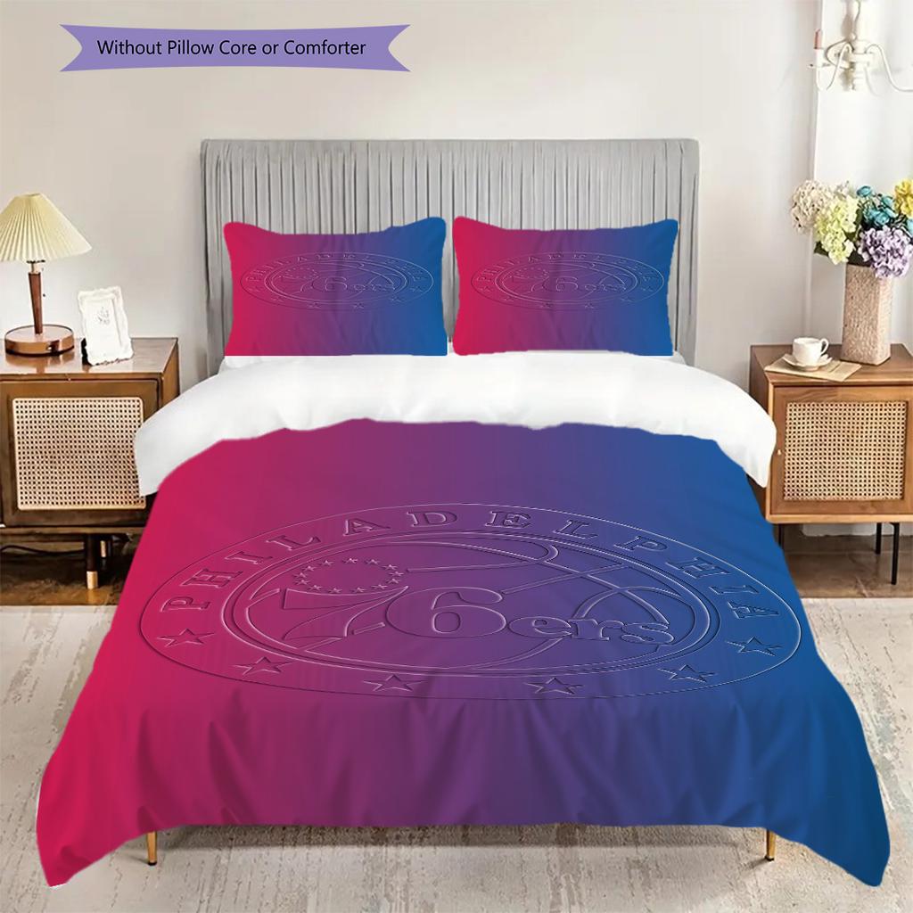Philadelphia ers Basketball Spirit Bedding(1 * duvet cover + 2 * pillowcase, without core)Christmas birthday gift Duvet cover and pillowcase