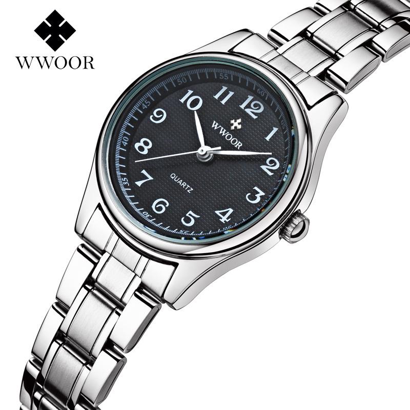 Genuine Brand Retro Women's Love Watch with Large Number Steel Band