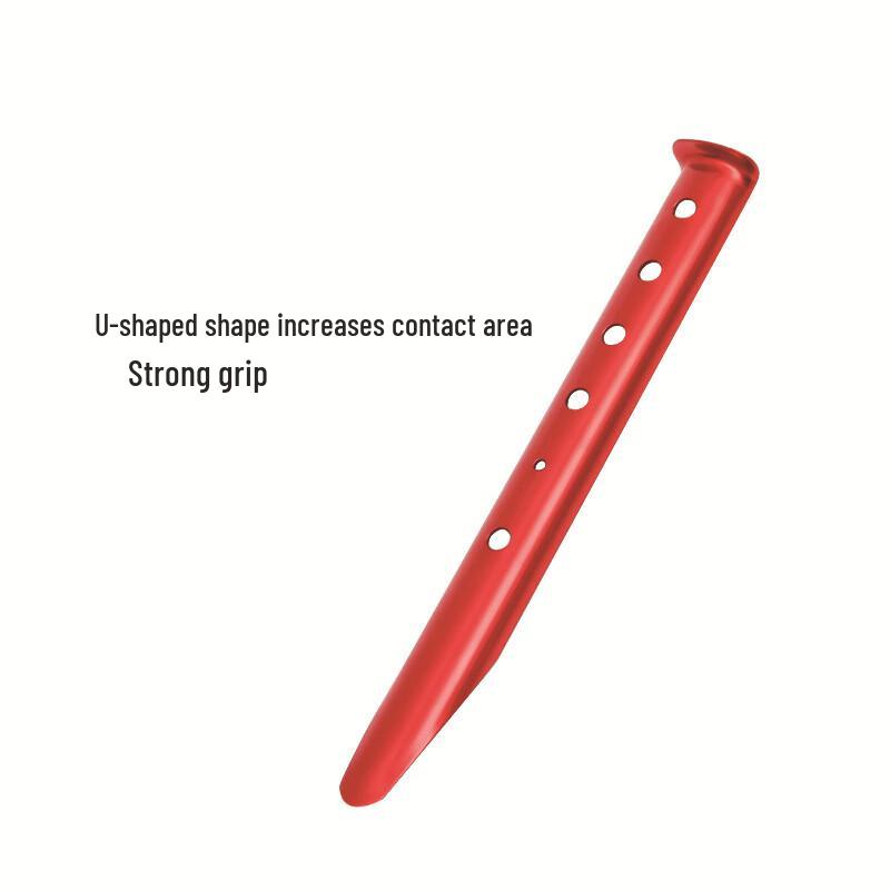 OEING Aluminum U-Shaped Camping Tent Pegs 31CM