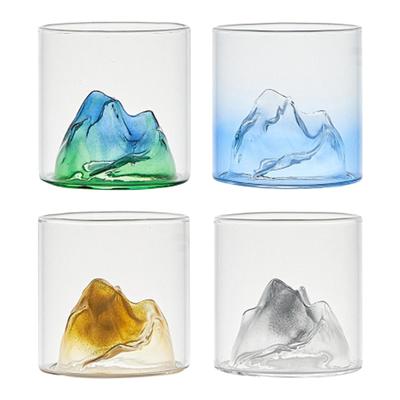 Creative Mountain Wine Glass Drinking Tumblers Beer Mug Hand Blown Champagne Glasses for Dining Entertaining Adults Gifts