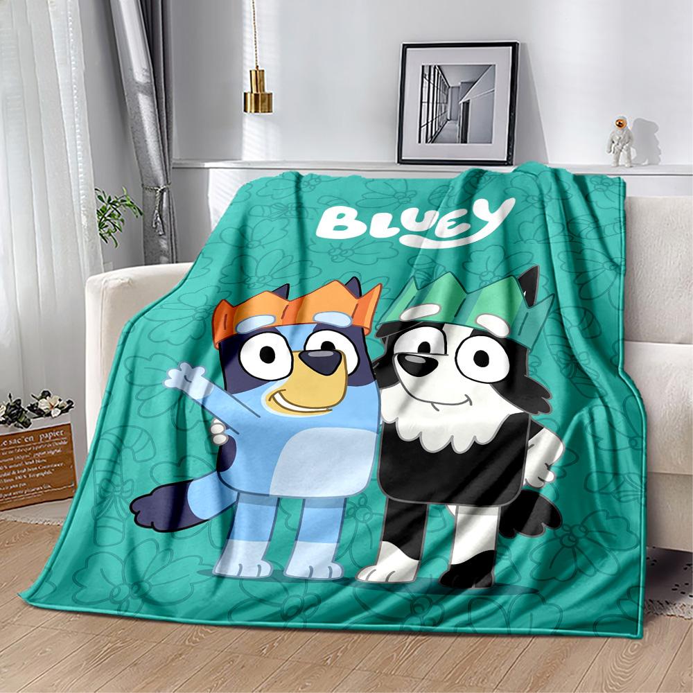 Bluey Bingo's Beach Day Blanket Soft Warm Cozy Great for Sofa Seaside Couch Four Seasons Multipurpose Playful Design