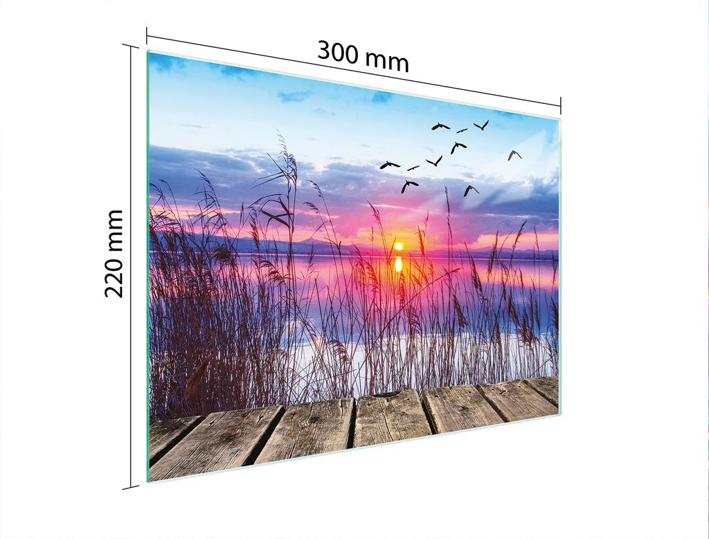 SZKLANA DESKA DO KROEJNIA 30x22 WIDOK