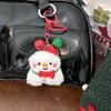 Cute Christmas Plush Doll Keychain Cartoon Santa Claus Snowman Christmas Tree Backpack Pendant Decorative Accessories Gift
