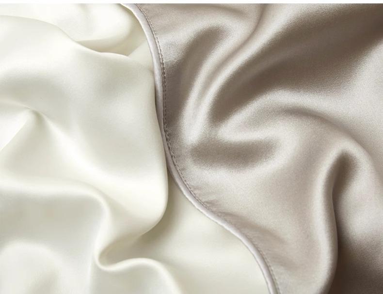 30 Momme Mulberry Silk Pillowcase for Smooth Hair (Double-Sided, Latex Core)