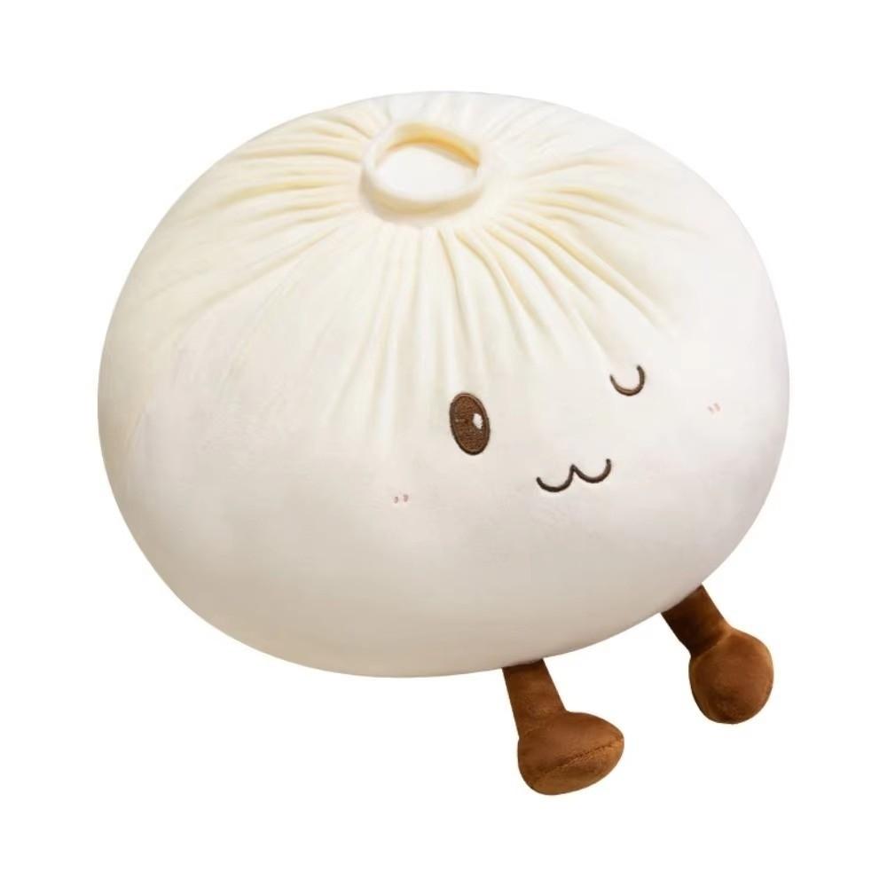 PP Cotton Bun Plush Doll Fluffy Comfortable Dumpling Plush Toy Steamed Bun Plush Toy Bedroom Decor
