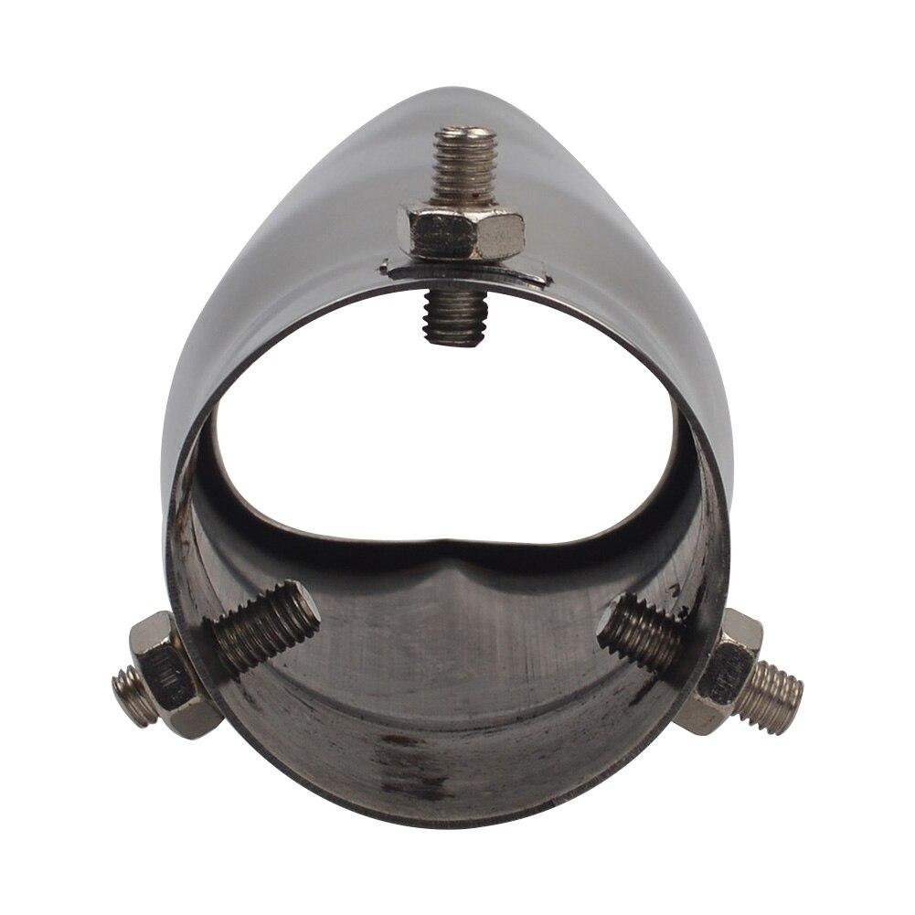Universal Exhaust Tail Pipe Muffler 2.5 Inch ID Inlet Bolt-on Heart Edge Car Universal Stainless Steel Outlet Muffler