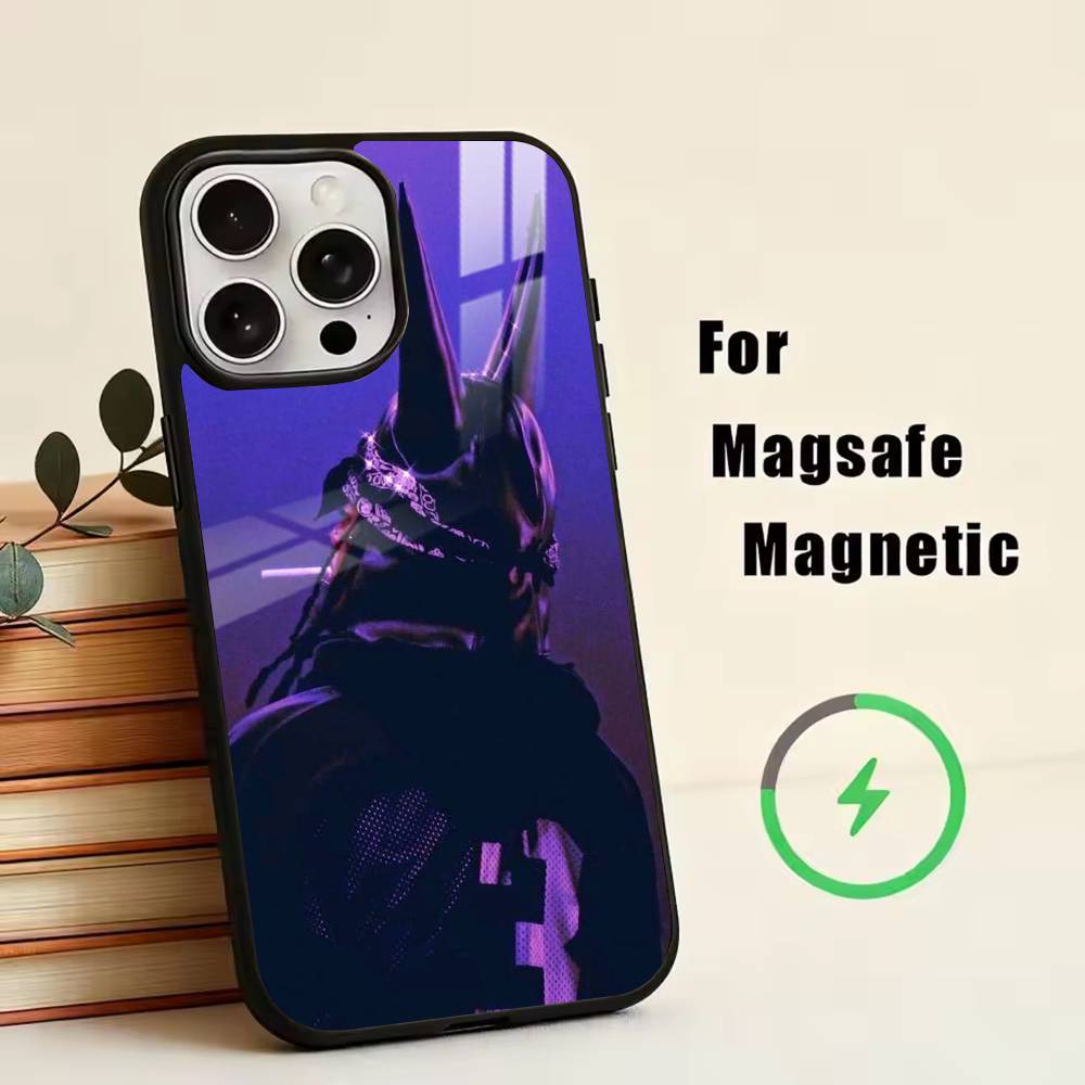 rage Playboi Carti Phone Case For iPhone17,16,15,14,13,12,11 Plus,Pro Magnetic For Magsafe Wireless Charging