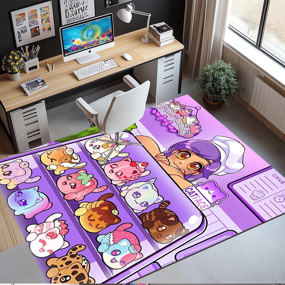 Aphmau Printed Carpet,Rug,for Office Chair Living Room Bedroom Kitchen Room Decor Gifts.